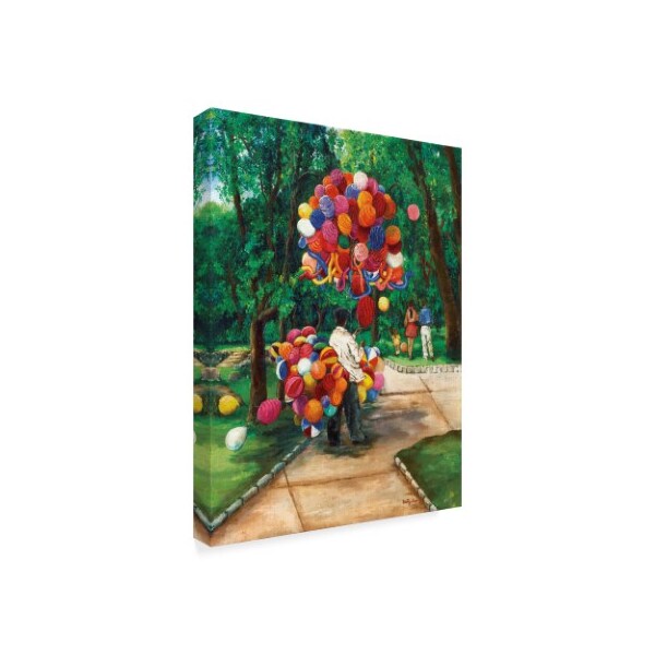 Betty Lou 'The Balloon Man' Canvas Art,24x32